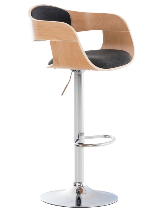 Barstol Kingston C stof, natur/mørkegrå Barstol Kingston C stof, natur/mørkegrå