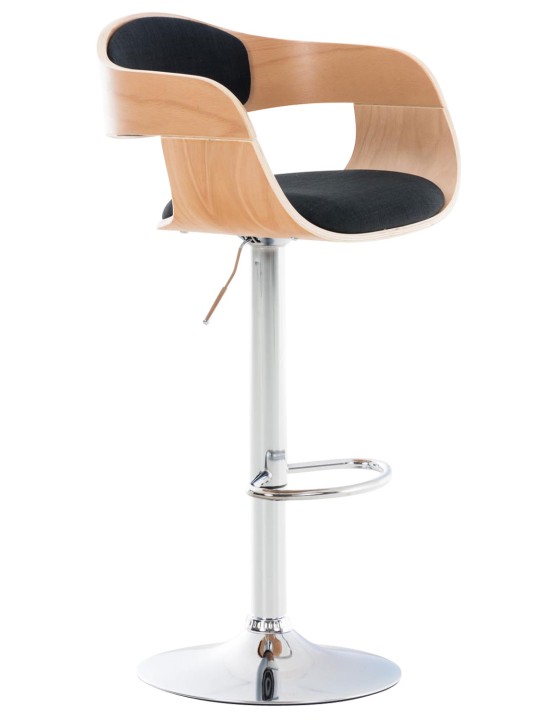 Barstol Kingston C stof, natur/sort Barstol Kingston C stof, natur/sort