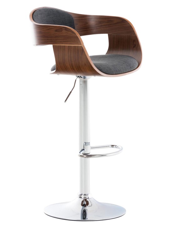 Barstol Kingston C stof, valnød/mørkegrå Barstol Kingston C stof, valnød/mørkegrå