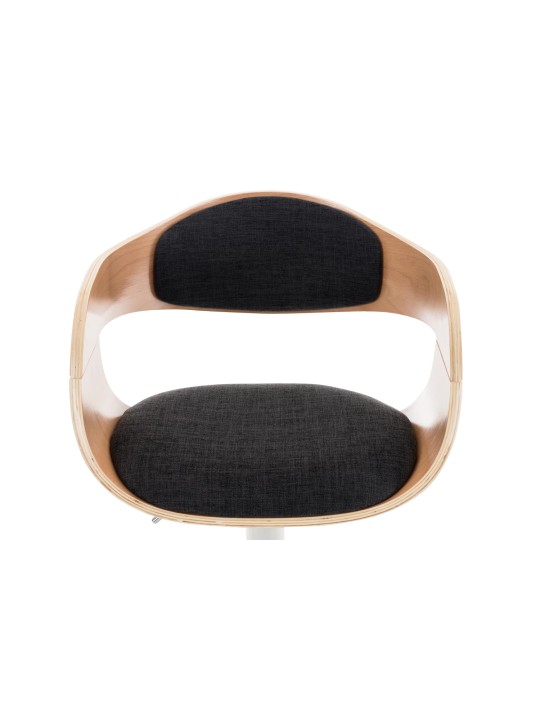 Barstol Kingston C stof, natur/mørkegrå Barstol Kingston C stof, natur/mørkegrå