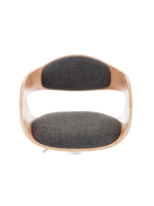 Barstol Kingston C stof, natur/lysegrå Barstol Kingston C stof, natur/lysegrå