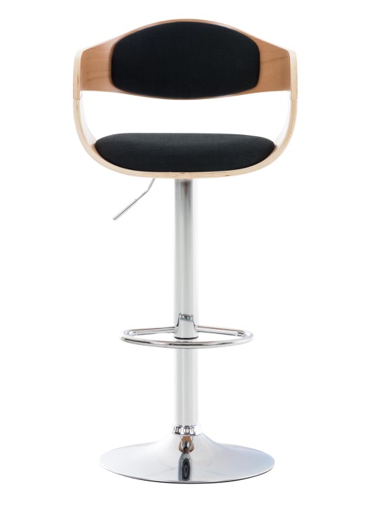 Barstol Kingston C stof, natur/sort Barstol Kingston C stof, natur/sort