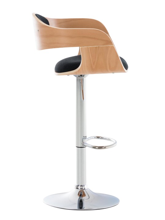 Barstol Kingston C stof, natur/sort Barstol Kingston C stof, natur/sort