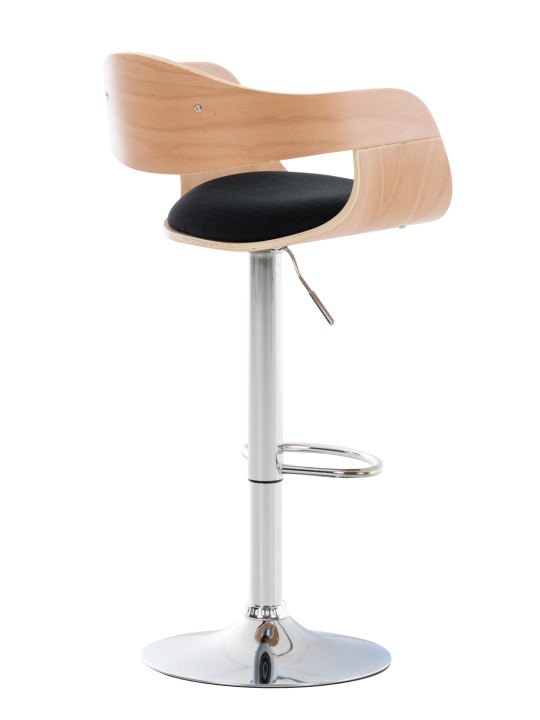 Barstol Kingston C stof, natur/sort Barstol Kingston C stof, natur/sort