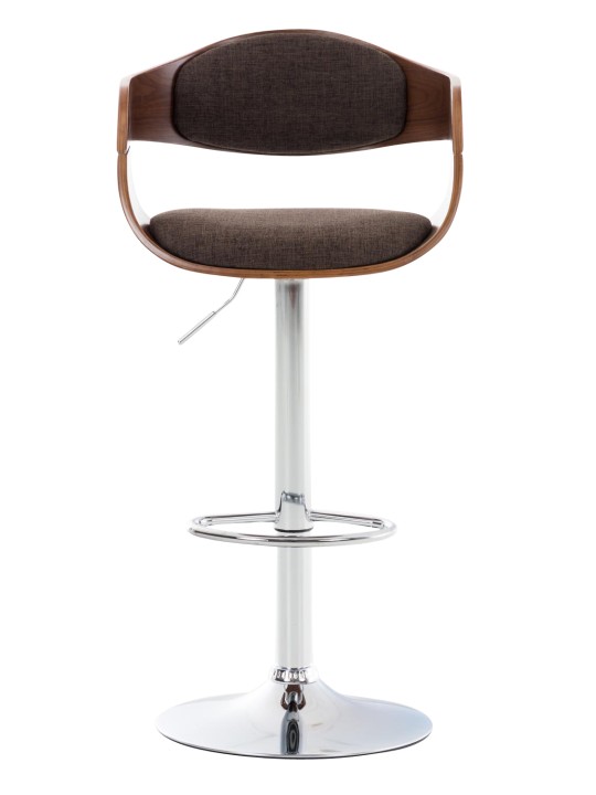 Barstol Kingston C stof, valnød/brun