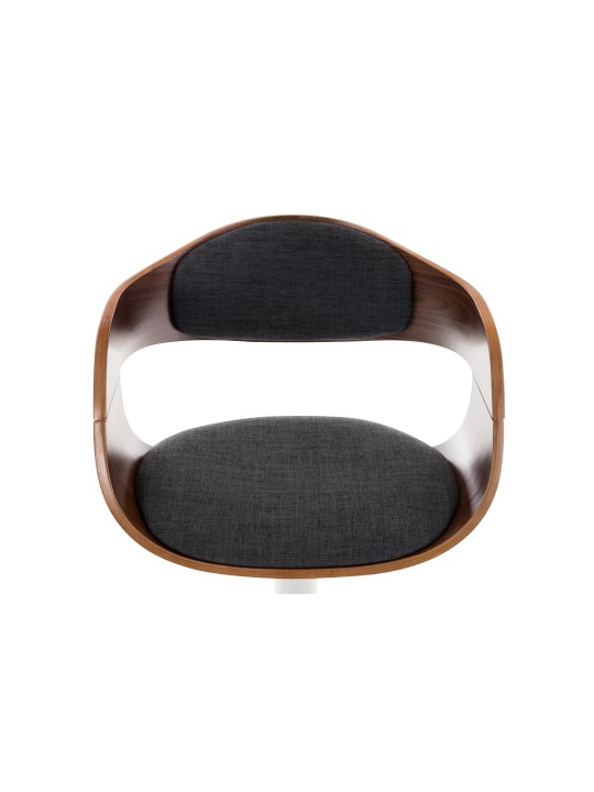 Barstol Kingston C stof, valnød/mørkegrå Barstol Kingston C stof, valnød/mørkegrå