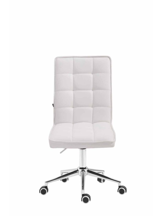 Arbejdsskammel Peking V2 kunstlæder, hvid