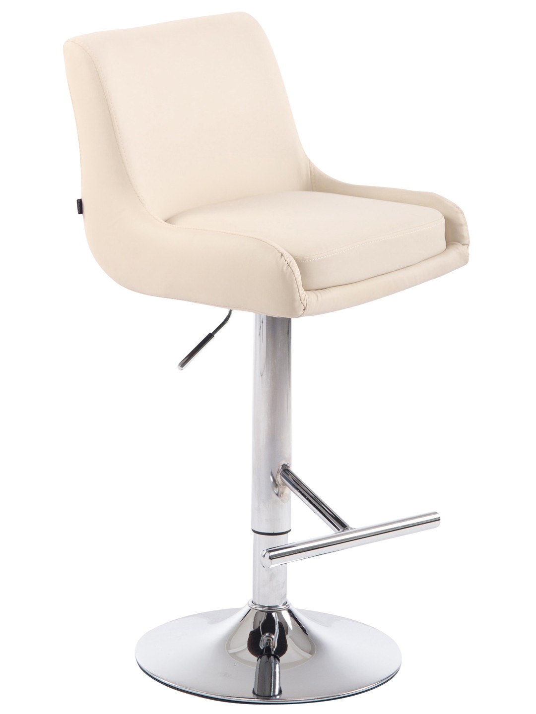 Barstol Club imiteret læder C, creme