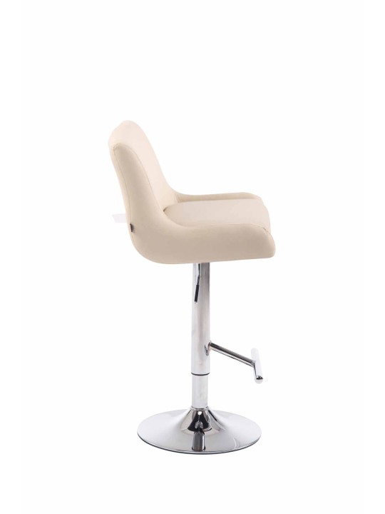 Barstol Club imiteret læder C, creme