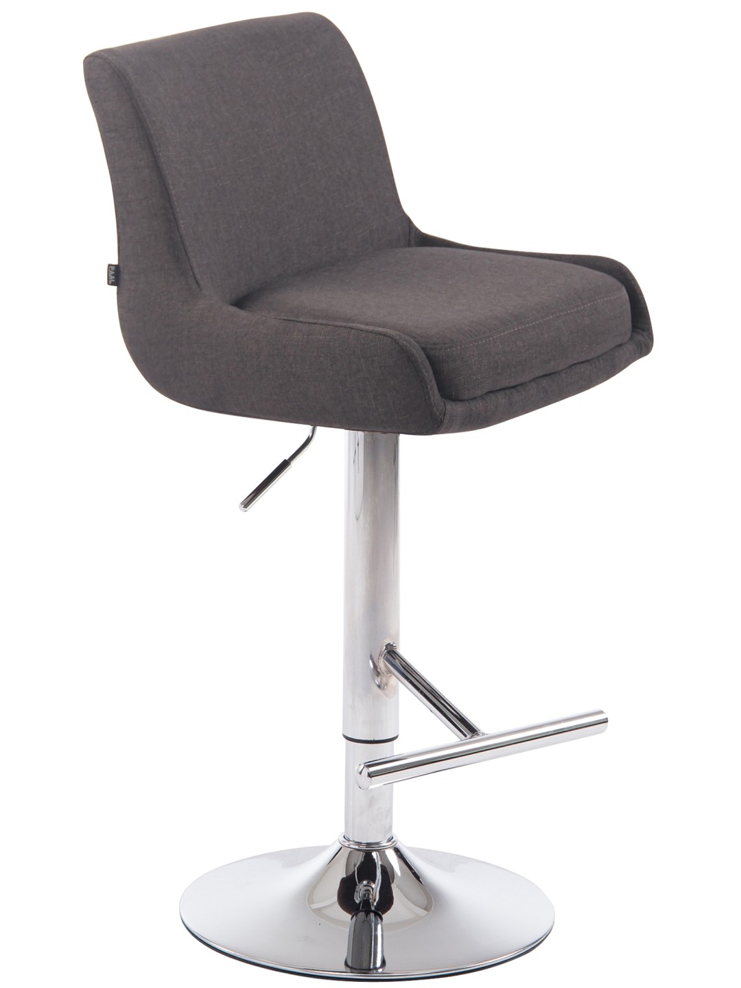 Barstol Club stof C, mørkegrå