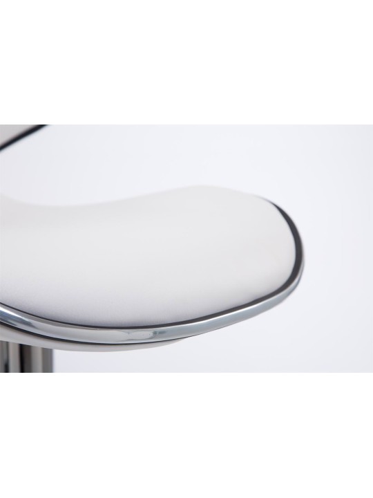 Sæt med 2 barstole Las Vegas V2 imiteret læder krom, hvid Sæt med 2 barstole Las Vegas V2 imiteret læder krom, hvid