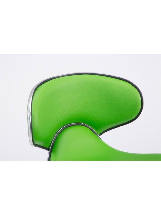Sæt med 2 barstole Las Vegas V2 imiteret læder krom, grøn Sæt med 2 barstole Las Vegas V2 imiteret læder krom, grøn