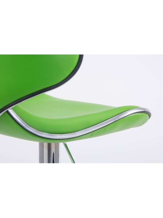 Sæt med 2 barstole Las Vegas V2 imiteret læder krom, grøn Sæt med 2 barstole Las Vegas V2 imiteret læder krom, grøn