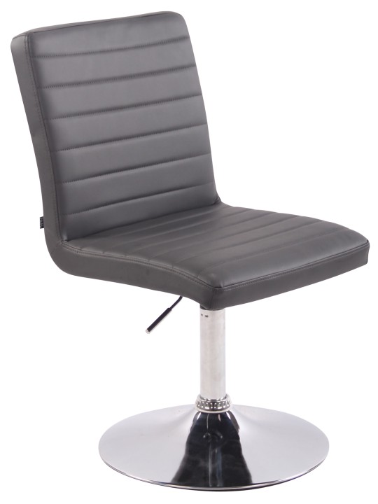 Stol Elvas imiteret læder, grå