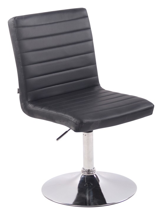 Stol Elvas imiteret læder, sort