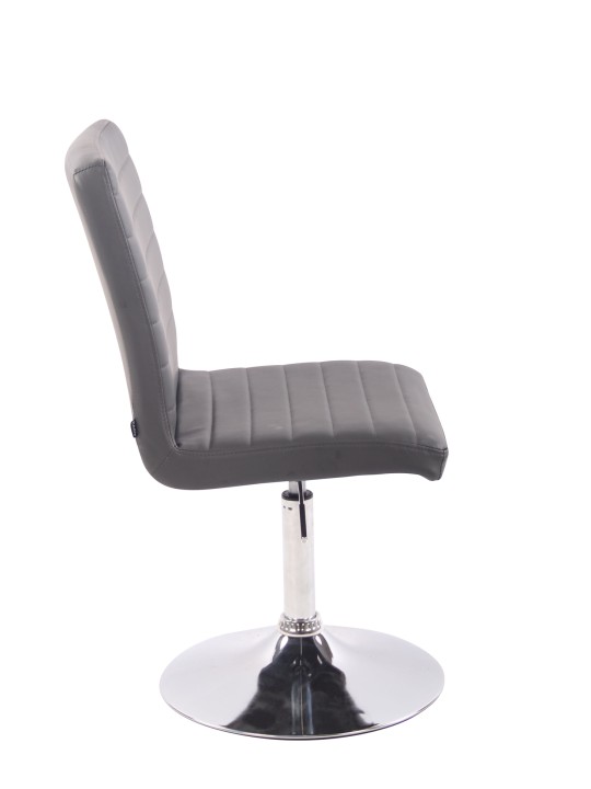 Stol Elvas imiteret læder, grå