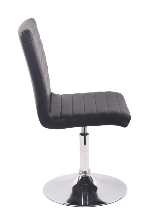 Stol Elvas imiteret læder, sort