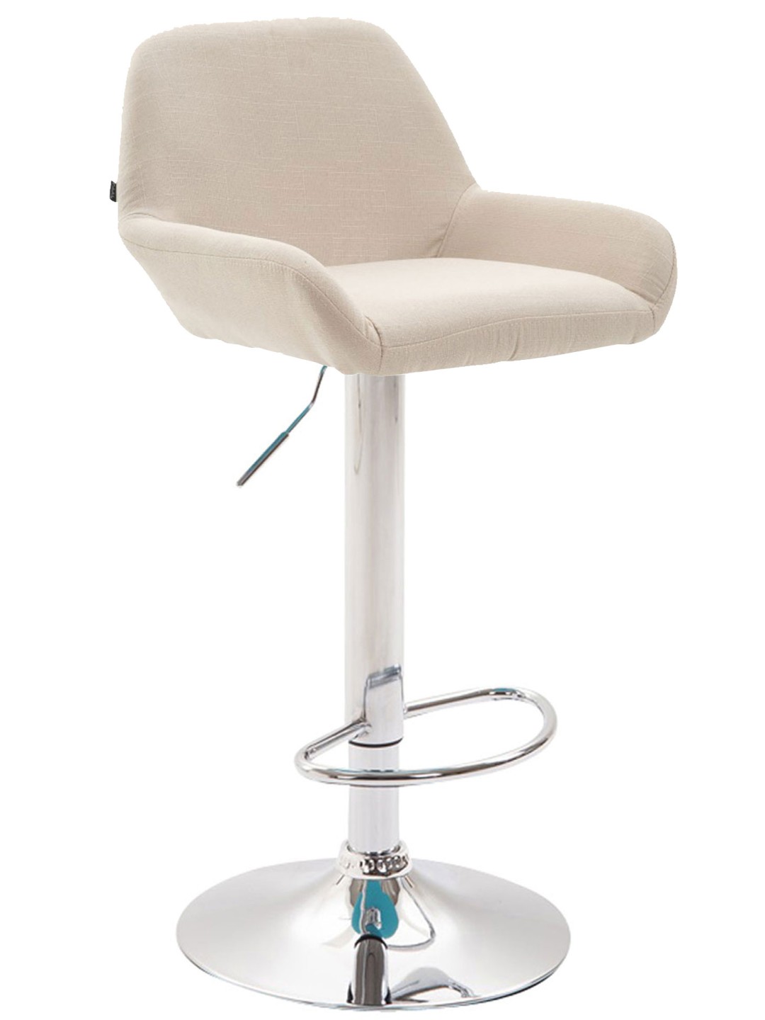 Barstol Braga stof krom, creme