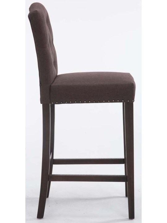 Sæt med 2 barstole Louise stof antik, brun Sæt med 2 barstole Louise stof antik, brun