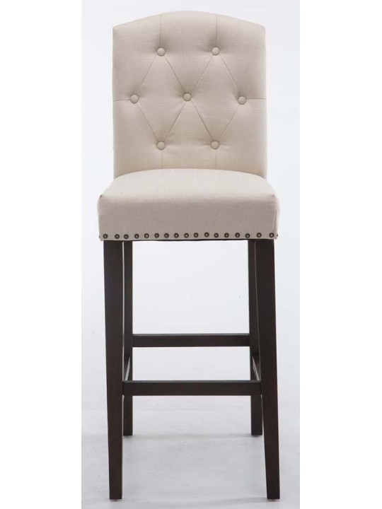 Sæt med 2 barstole Louise stof antik, creme Sæt med 2 barstole Louise stof antik, creme