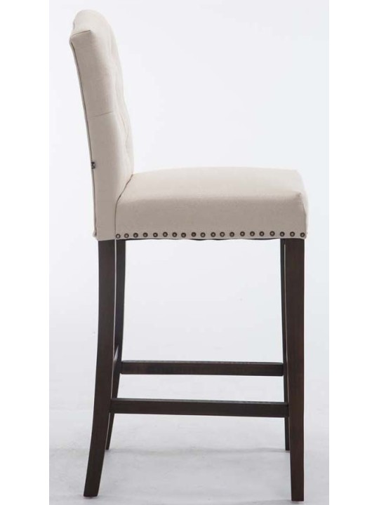 Sæt med 2 barstole Louise stof antik, creme Sæt med 2 barstole Louise stof antik, creme