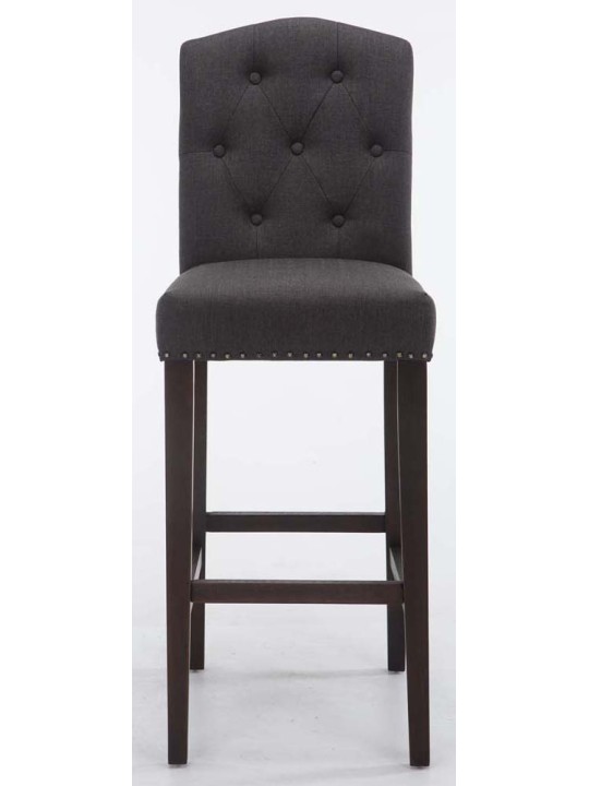 Sæt med 2 barstole Louise stof antik, mørkegrå Sæt med 2 barstole Louise stof antik, mørkegrå