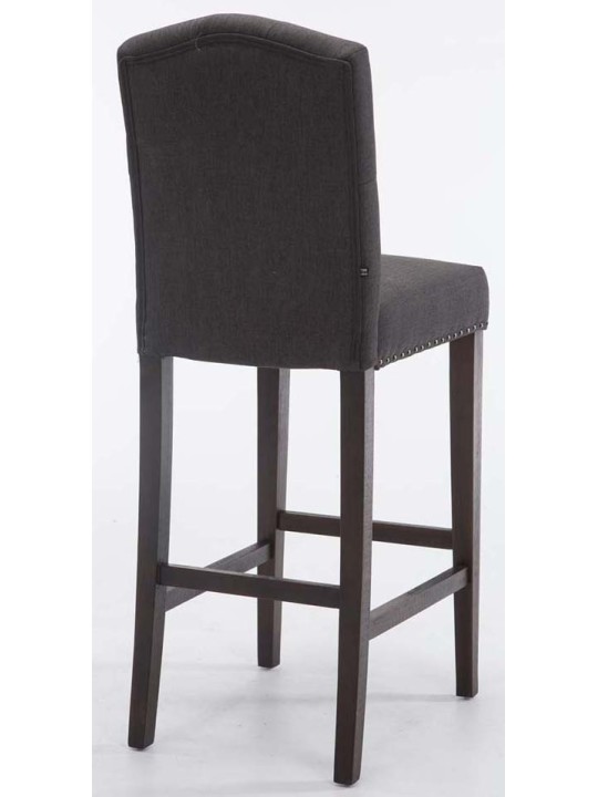 Sæt med 2 barstole Louise stof antik, mørkegrå Sæt med 2 barstole Louise stof antik, mørkegrå