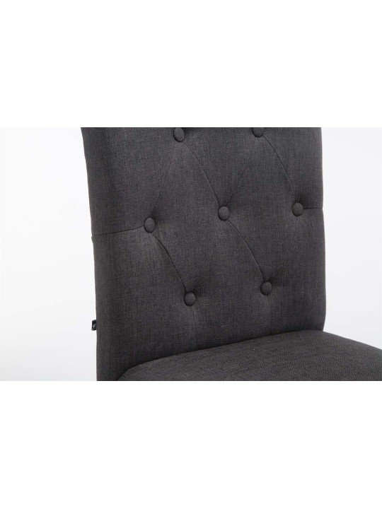Sæt med 2 barstole Louise stof antik, mørkegrå Sæt med 2 barstole Louise stof antik, mørkegrå