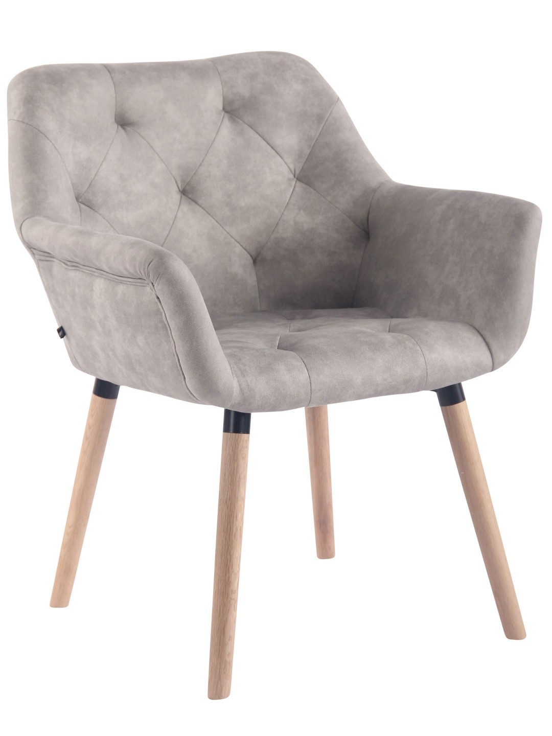 Spisestuestol Cassidy vintage kunstlæder natur, grå