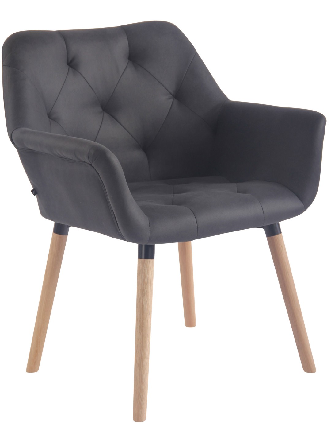 Spisestuestol Cassidy vintage kunstlæder natur, sort