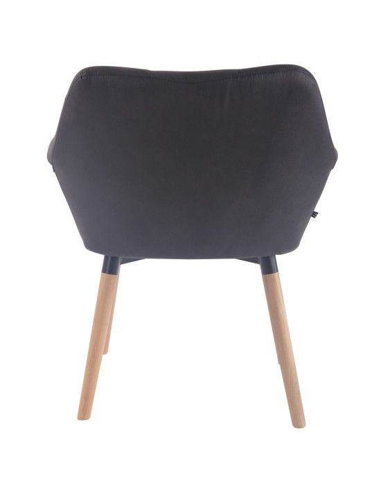 Spisestuestol Cassidy vintage kunstlæder natur, sort