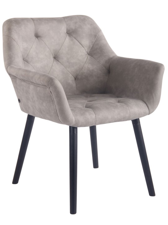 Spisestuestol Cassidy vintage kunstlæder, grå