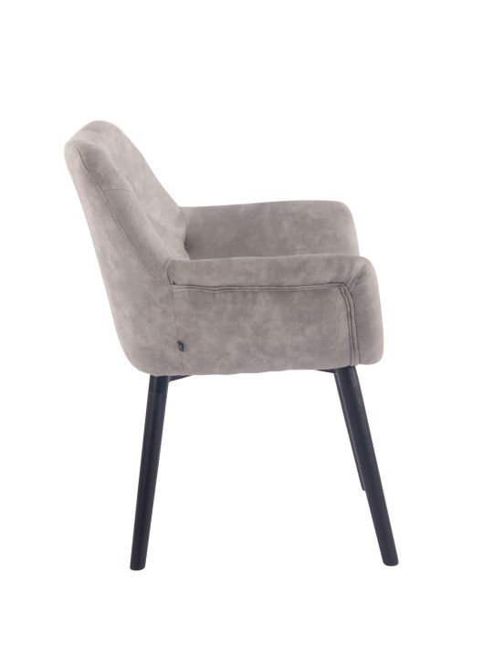 Spisestuestol Cassidy vintage kunstlæder, grå