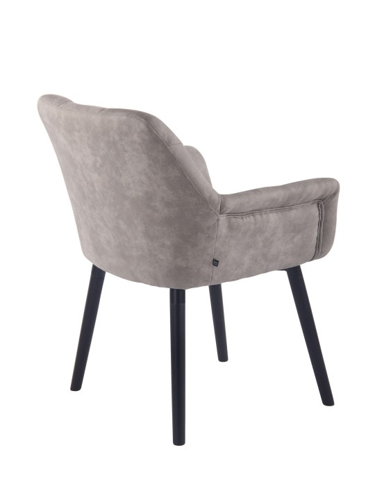 Spisestuestol Cassidy vintage kunstlæder, grå