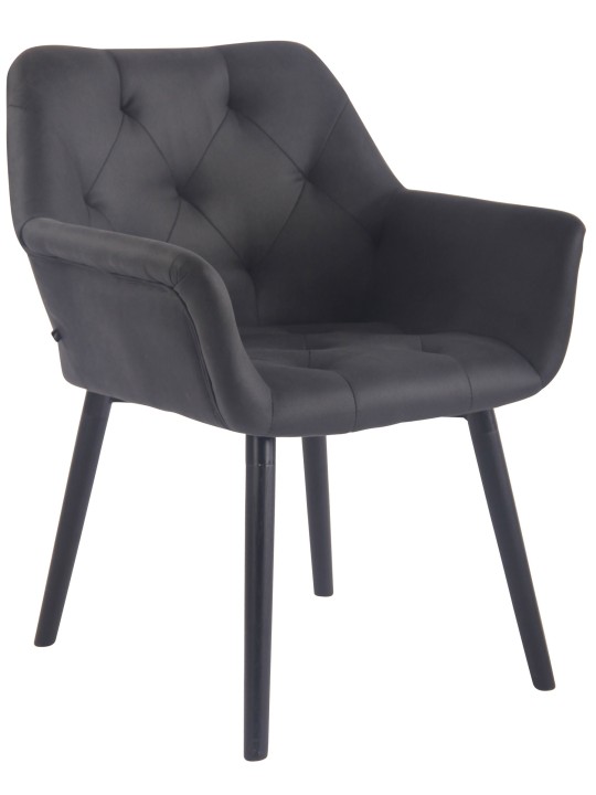 Spisestuestol Cassidy vintage kunstlæder, sort