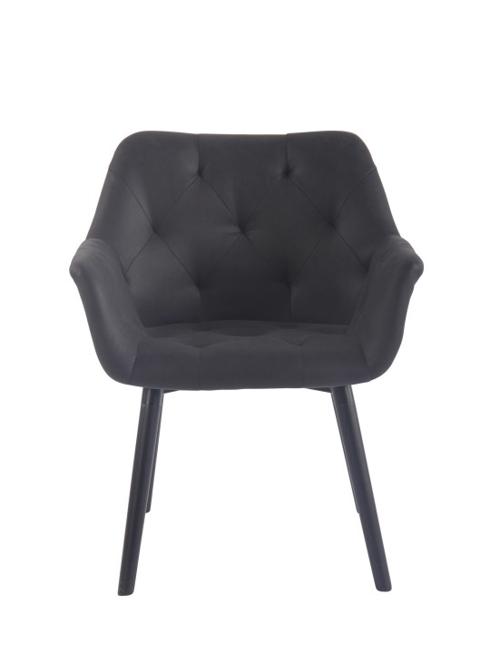 Spisestuestol Cassidy vintage kunstlæder, sort