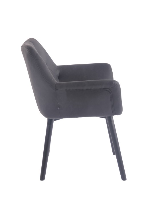 Spisestuestol Cassidy vintage kunstlæder, sort