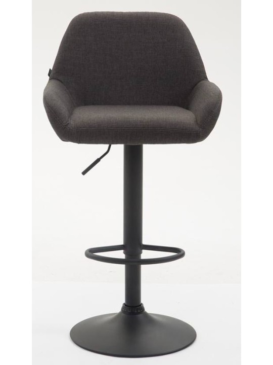 Sæt med 2 barstole Braga stof, mørkegrå