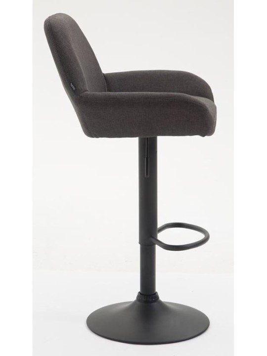 Sæt med 2 barstole Braga stof, mørkegrå