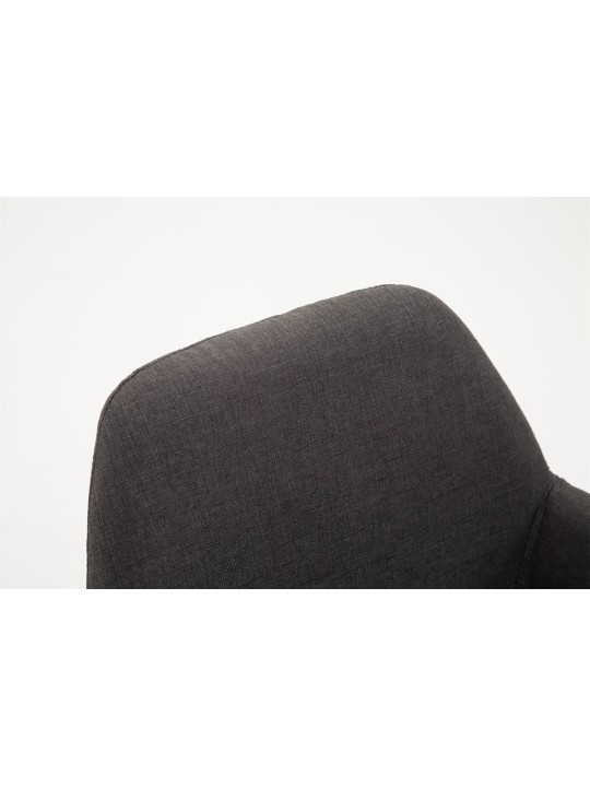 Sæt med 2 barstole Braga stof, mørkegrå