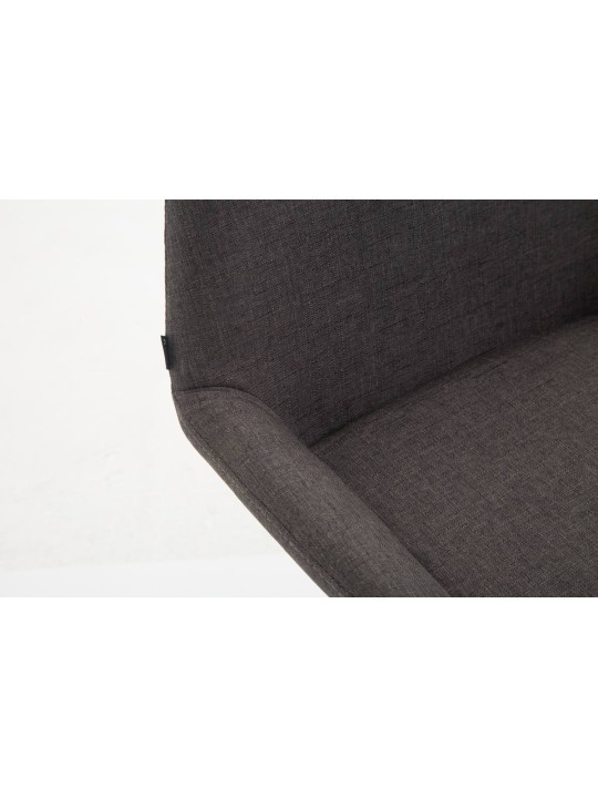 Sæt med 2 barstole Braga stof, mørkegrå