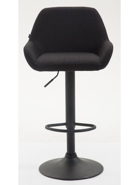 Sæt med 2 barstole Braga stof, sort