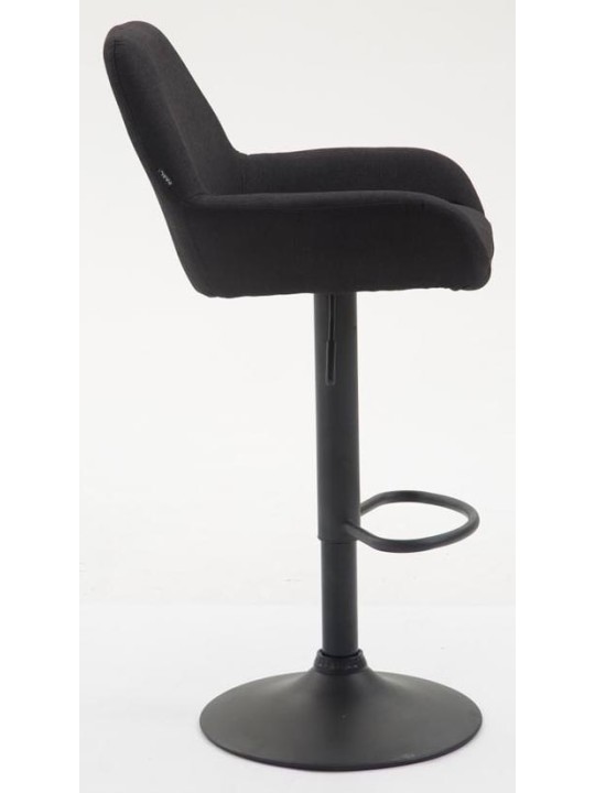 Sæt med 2 barstole Braga stof, sort