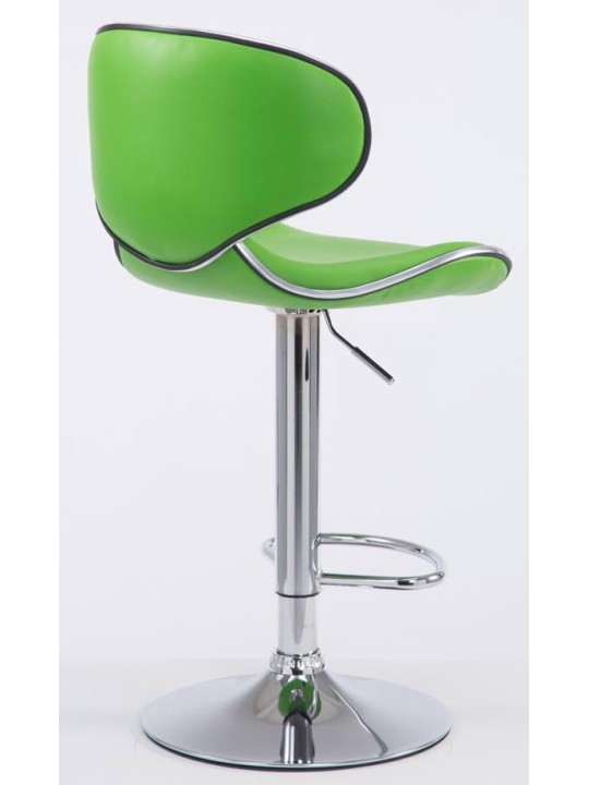 Sæt med 2 barstole Las Vegas V2 imiteret læder krom, grøn Sæt med 2 barstole Las Vegas V2 imiteret læder krom, grøn