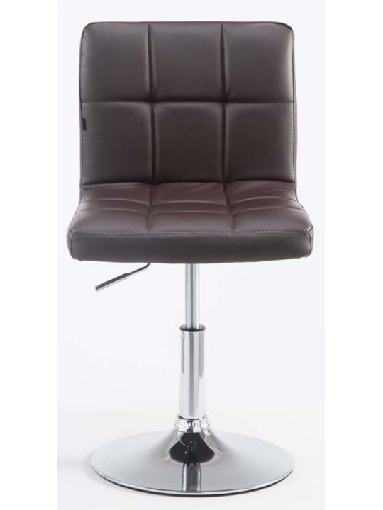 Sæt med 2 barstole Palma V2 imiteret læder, brun