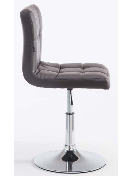 Sæt med 2 barstole Palma V2 imiteret læder, brun