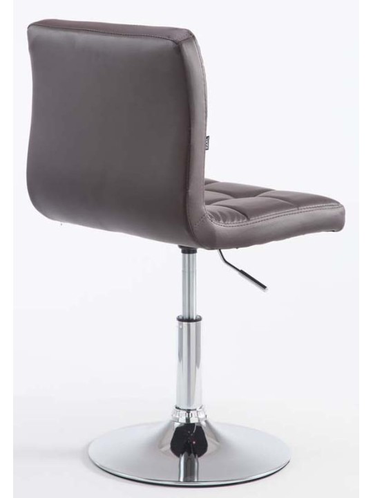 Sæt med 2 barstole Palma V2 imiteret læder, brun