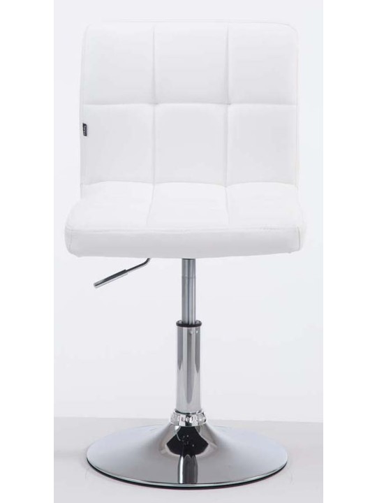 Sæt med 2 barstole Palma V2 imiteret læder, hvid