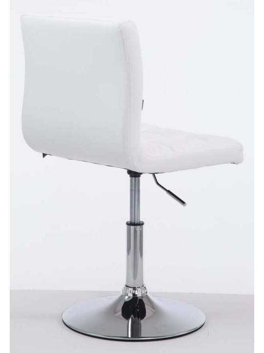 Sæt med 2 barstole Palma V2 imiteret læder, hvid