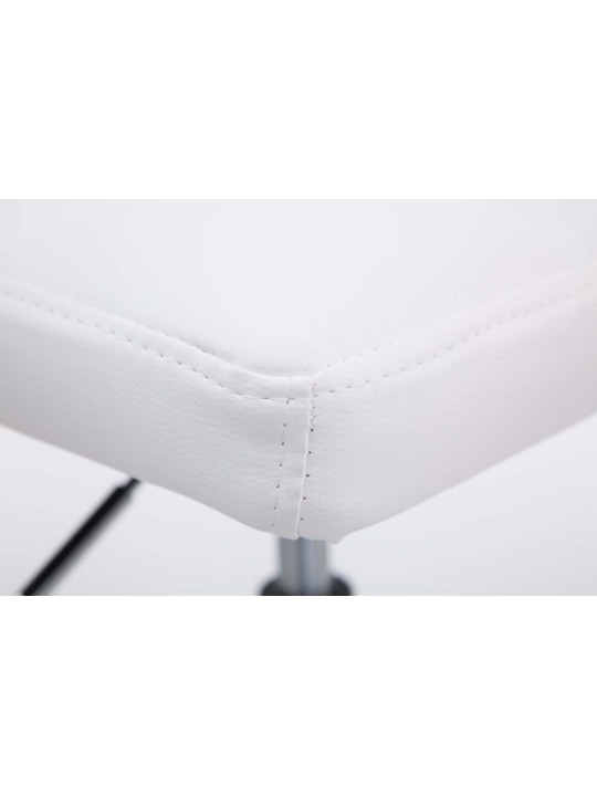 Sæt med 2 barstole Palma V2 imiteret læder, hvid